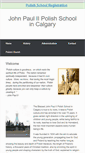 Mobile Screenshot of en.szkolapolskacalgary.com